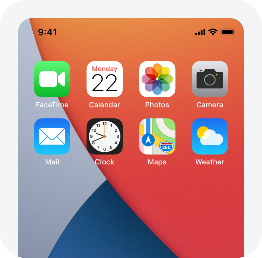 iphone手机示意
